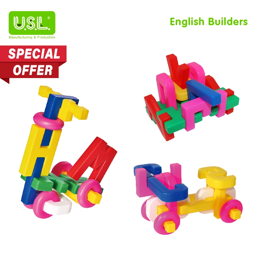 Interlocking Building Blocks for Kids (numbers and alphabets)