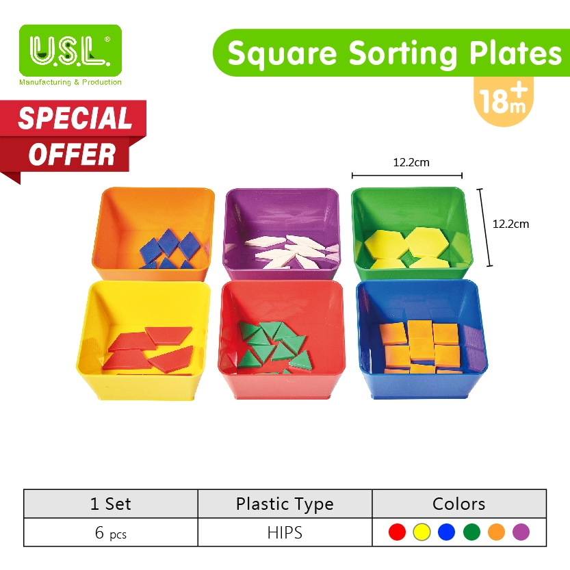 Colorful Sorting Plates Educational Toys for Enhancing Kids' Cognitive Developemnt and Hand-Eye Coordination