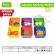Colorful Sorting Plates Educational Toys for Enhancing Kids' Cognitive Developemnt and Hand-Eye Coordination