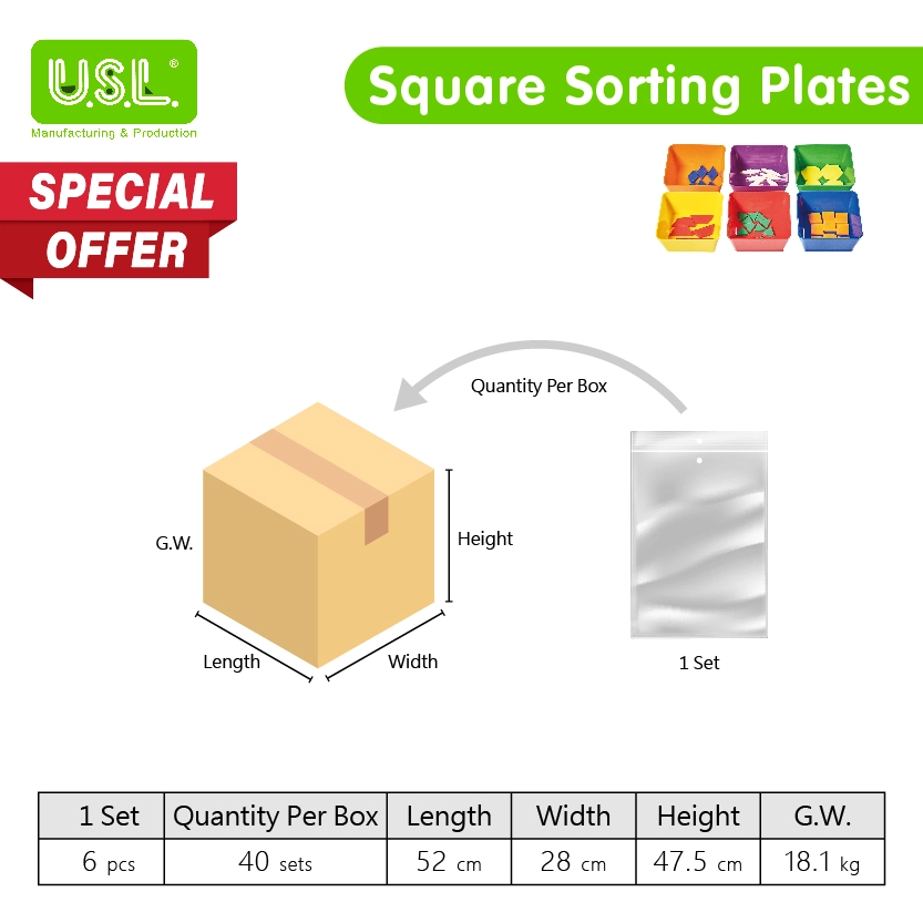 Colorful Sorting Plates Educational Toys for Enhancing Kids' Cognitive Developemnt and Hand-Eye Coordination