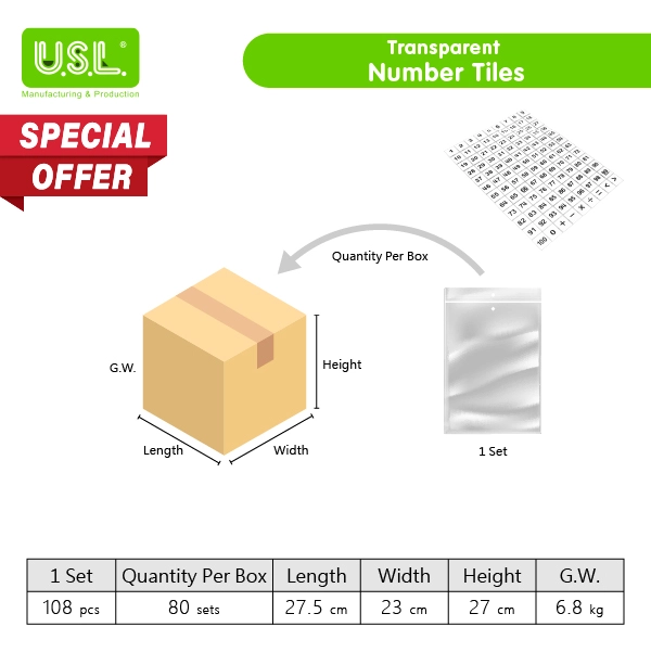 Translucent Number Tiles for light tables_ for Projectors Math Toys for Creative Learning