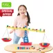 Children's Math Balance Toys with WEIGHTS and BEADS Demonstrating Simple Calculations