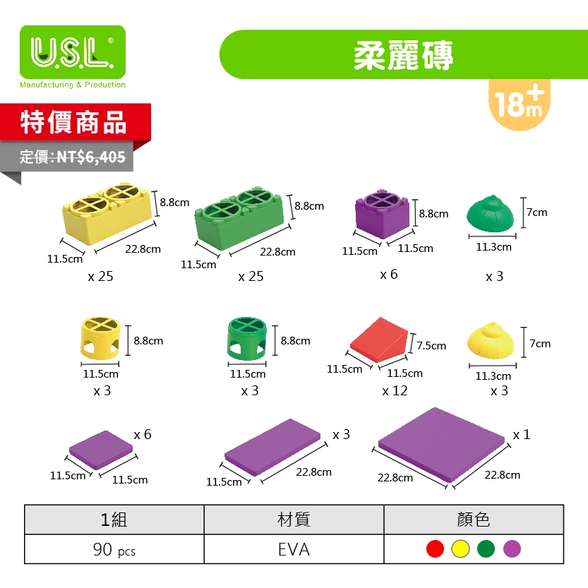 【肌力、協調】柔麗磚-清倉價$2500