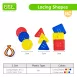 Educational Toys GEOMETRY Craft Buttons for Lacing Activity