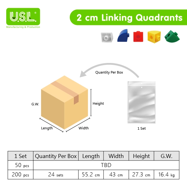 2cm Linking Cubes Educational Toys for Kids for Developing Spatial Awareness and Hand-Eye Coordination