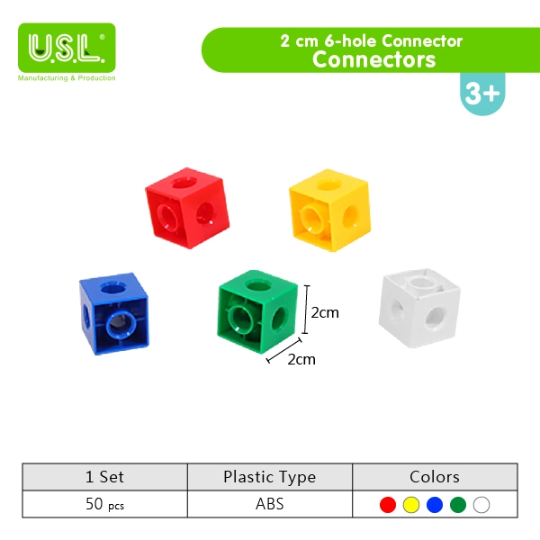 2cm Linking Cubes Educational Toys for Kids for Developing Spatial Awareness and Hand-Eye Coordination