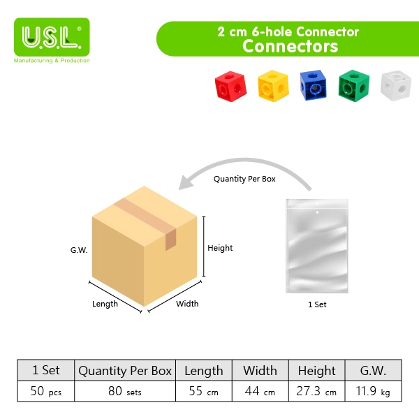 2cm Linking Cubes Educational Toys for Kids for Developing Spatial Awareness and Hand-Eye Coordination