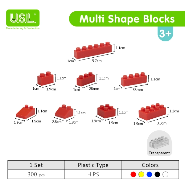 Animal Train Theme Multi-Shaped Educational Building Blocks for Kids