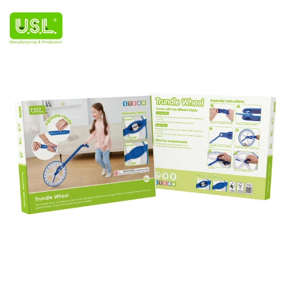 Trundle Wheel Educational Math Toy & Measuring Tool for Curved & Straight Lines