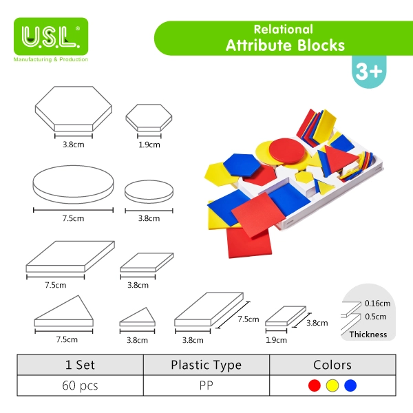 Relational Attribute Blocks (Shape Puzzles)