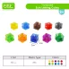 Translucent 2cm Linking Cubes Educational Toys for Kids for Developing Spatial Awareness and Hand-Eye Coordination