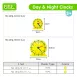 Children's Teaching Clock with Day and Night Display Kids Learning Clock