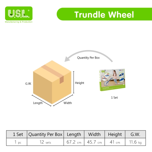 Trundle Wheel Educational Math Toy & Measuring Tool for Curved & Straight Lines