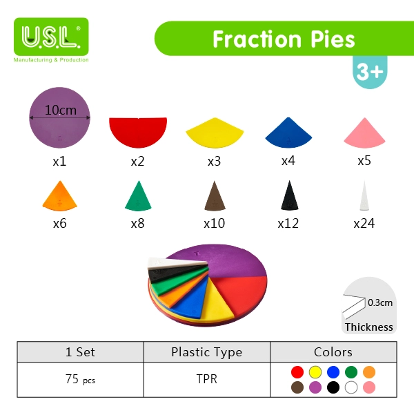 Fraction Pies Math Toys for Math Visualization and Interative Learning