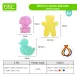 Animal-Shaped Lacing Boards Educational Toys for Kids