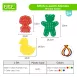 Animal-Shaped Lacing Boards Educational Toys for Kids