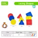 Educational Toys GEOMETRY Craft Buttons for Lacing Activity