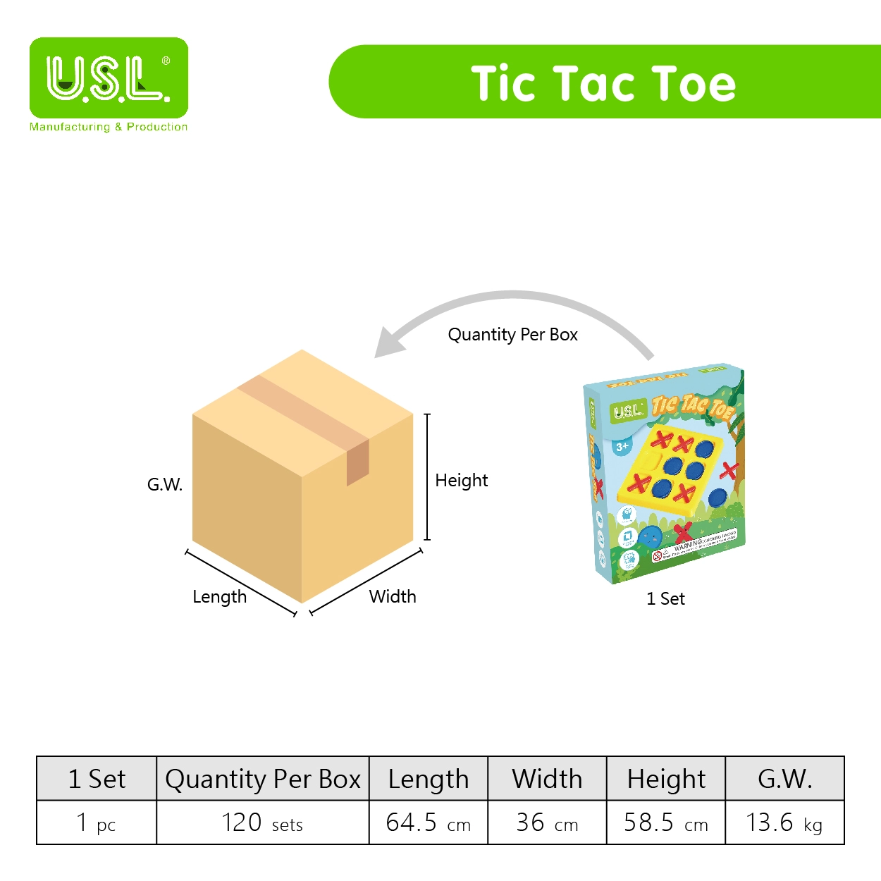 Tic Tac Toe Classical Turn-taking Board Game