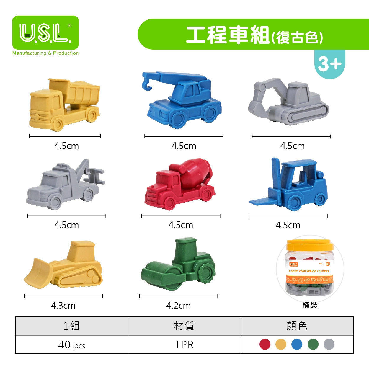 【模型玩具】工程車組