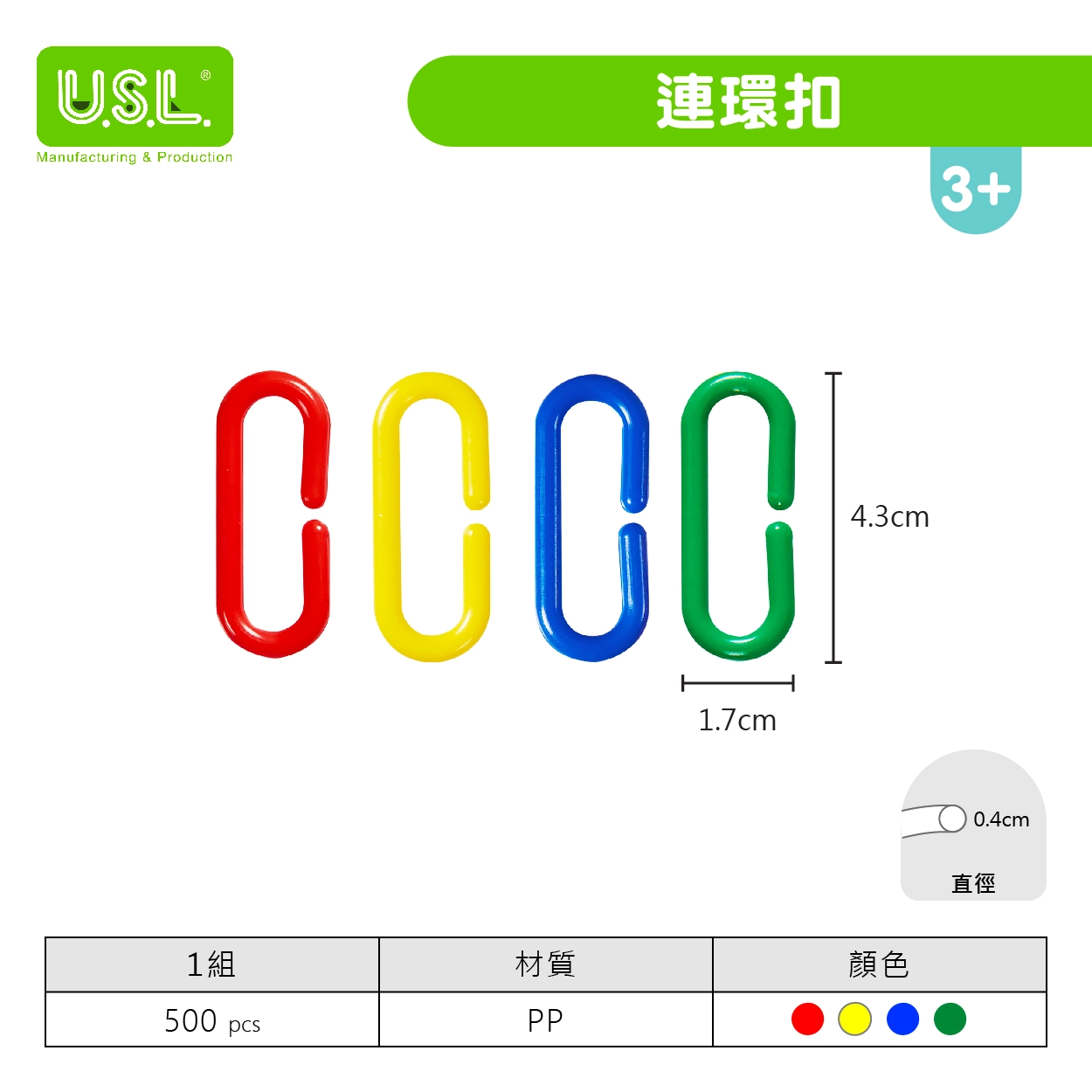 【扣環】 連環扣/大連環扣
