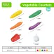 Vegetable Counters Educational Sorting and Counting Toys