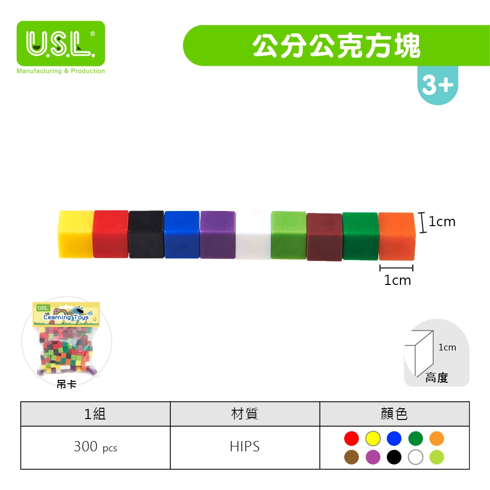 【十進位、分數】公分公克方塊