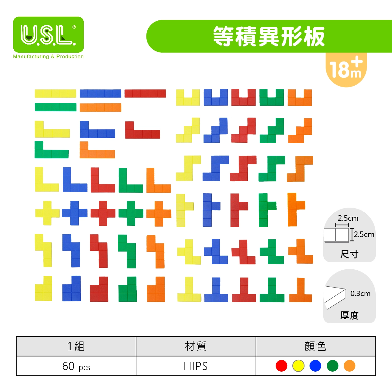 【幾何拼圖】等積異形板 