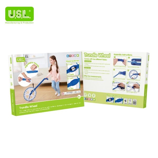Trundle Wheel Educational Math Toy & Measuring Tool for Curved & Straight Lines