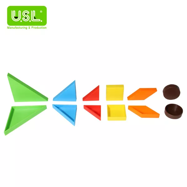 Assorted Shape Blocks (Math Puzzles)