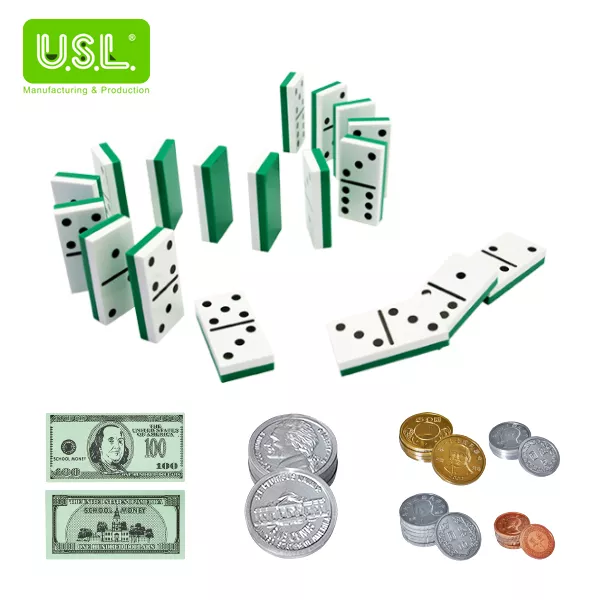 Play Money and Dominoes
