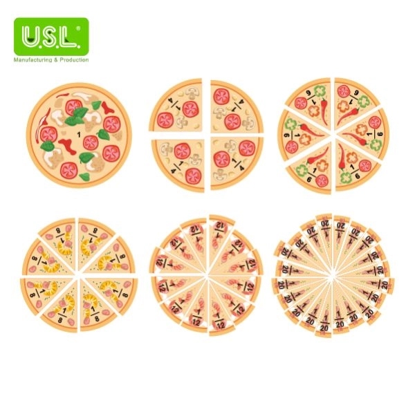 Magnetic Pizza Fractions