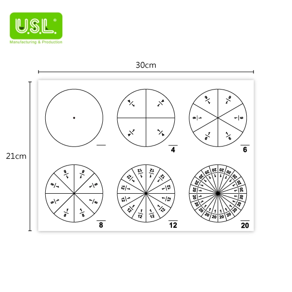 Magnetic Maths Fraction Circles