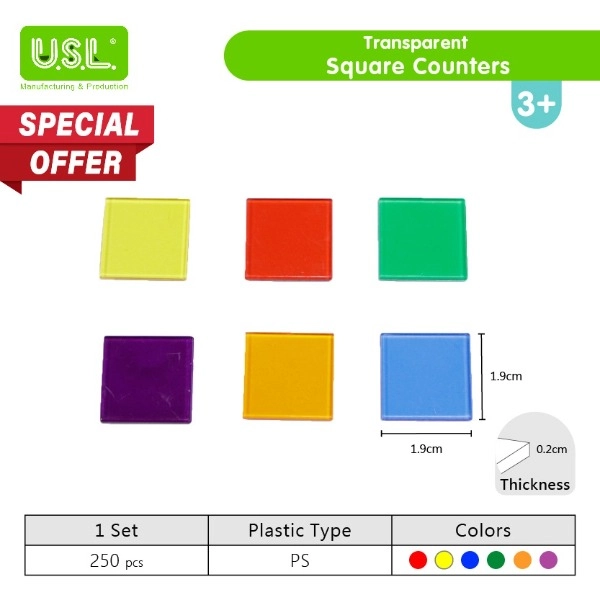 Transparent Square Counters