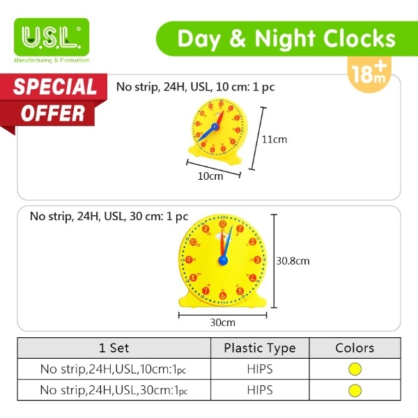 Day & Night Clocks